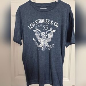 BRAND NEW Levi's Blue Graphic Eagle T-Shirt
